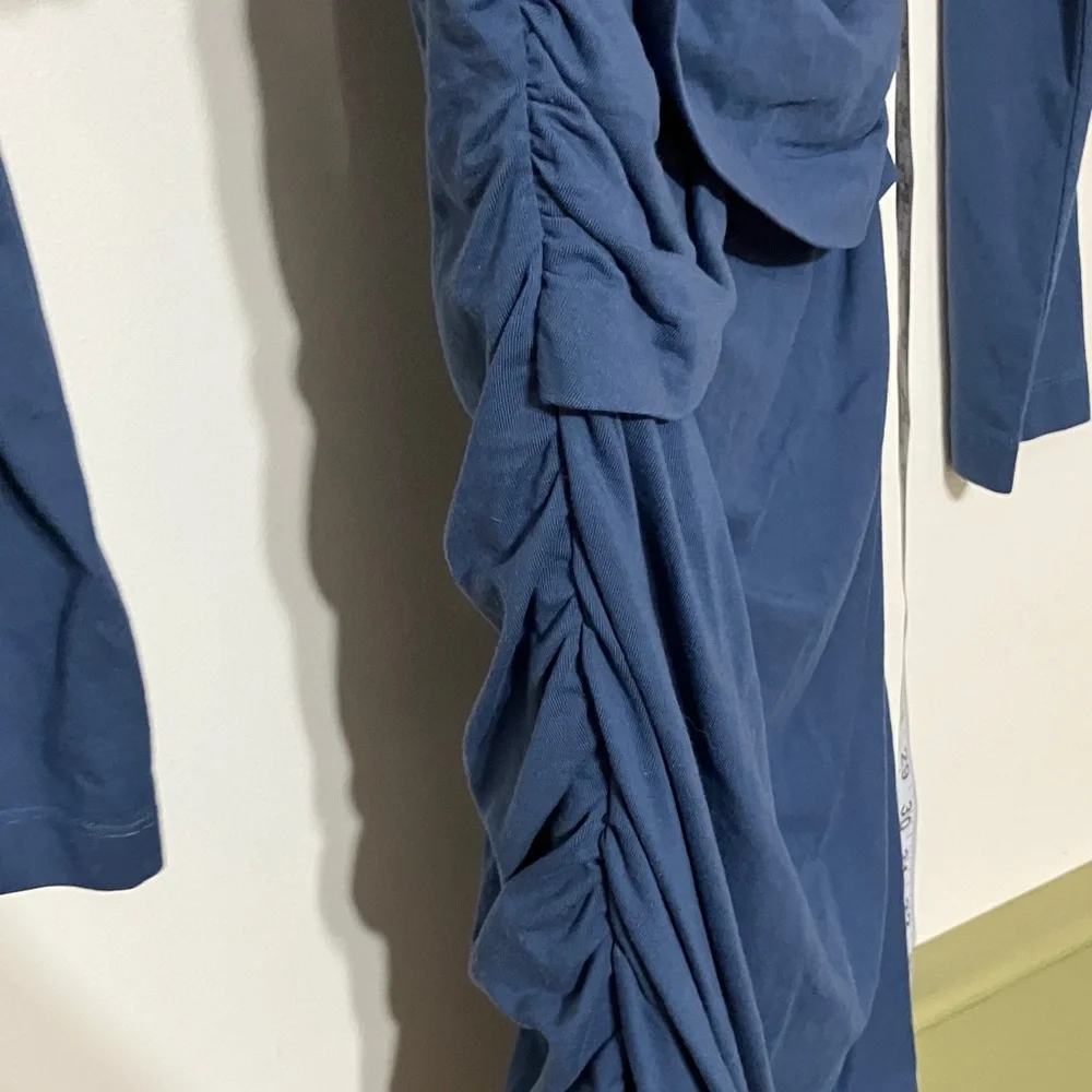 Sundance Eternal Compliments Ruched Wrap Cotton Stretch Dress size S - Picture 10 of 10